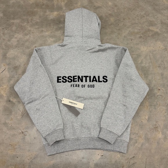 Fear of God Essentials SS22 'Dark Oatmeal' Hoodie Size S - Picture 4 of 7